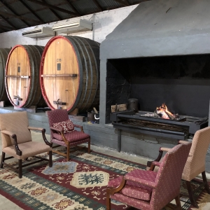 Craigmoor wines fireplace