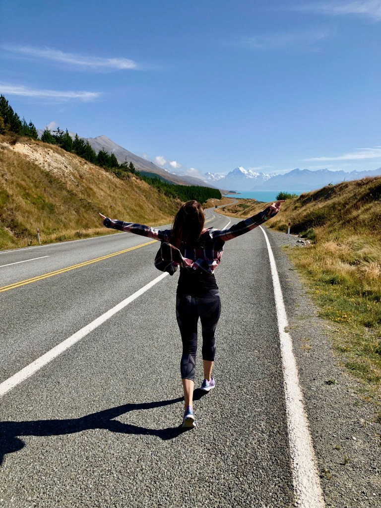 Road views of Mount Cook