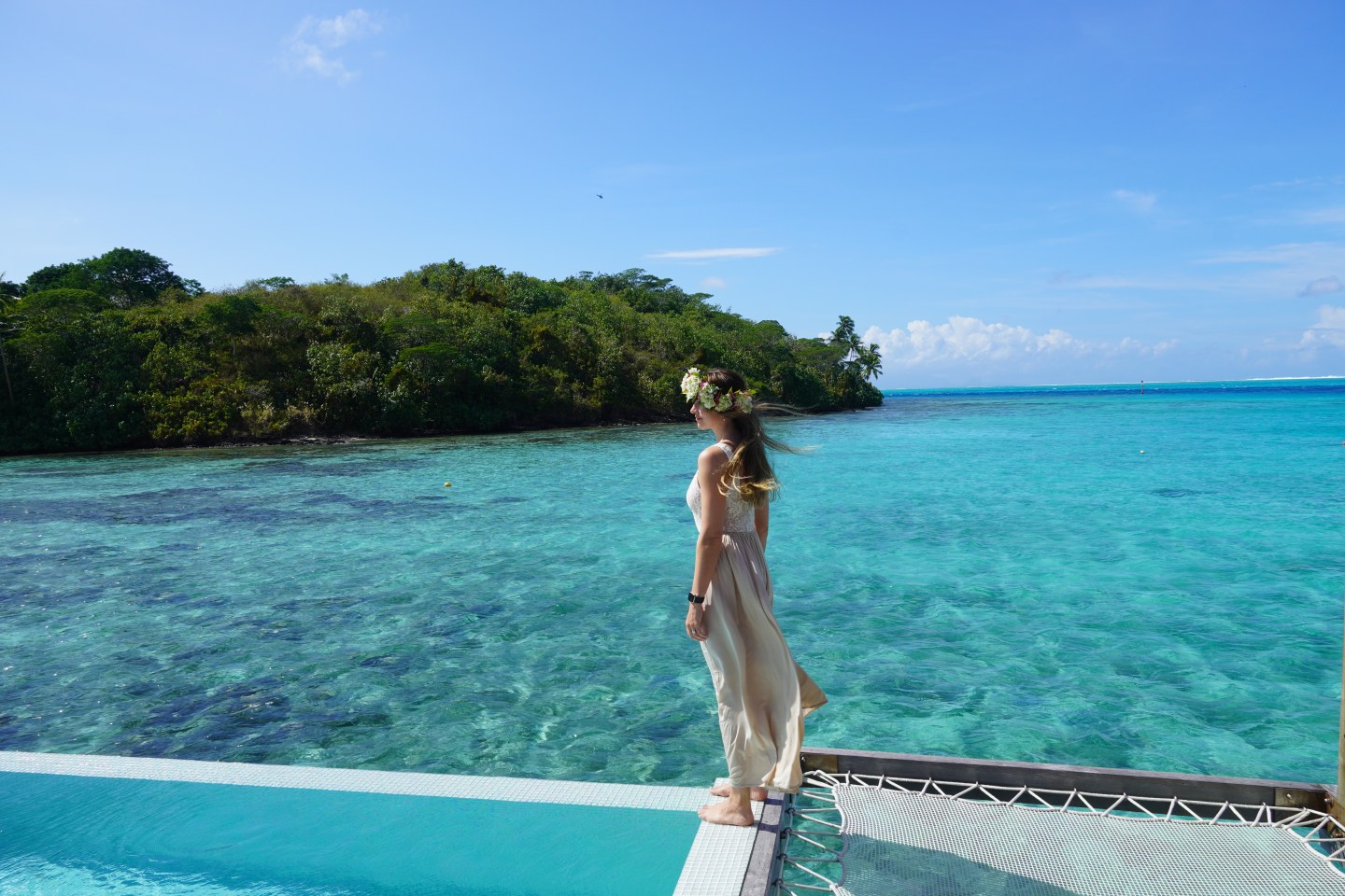 Overwater bungalows with pool Bora Bora