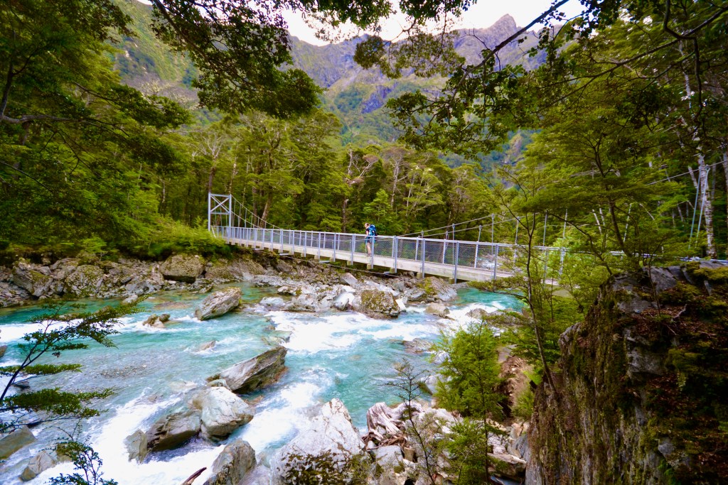 Swingbridge on Routeburn trek