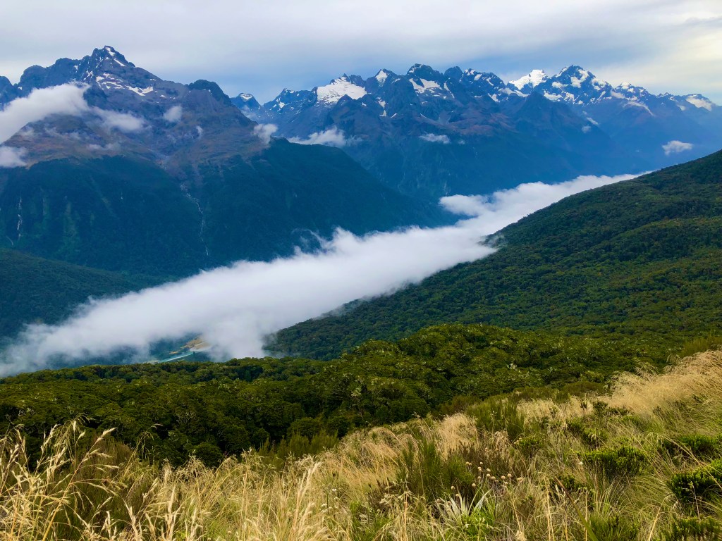 Walking above the clouds Routeburn Trek